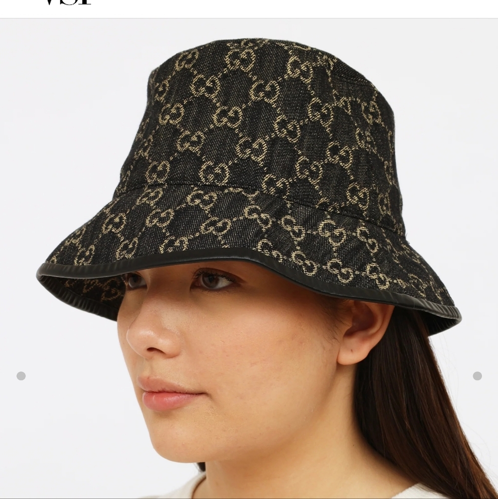 Authentic Gucci Denim Bucket Hat Unisex Medium